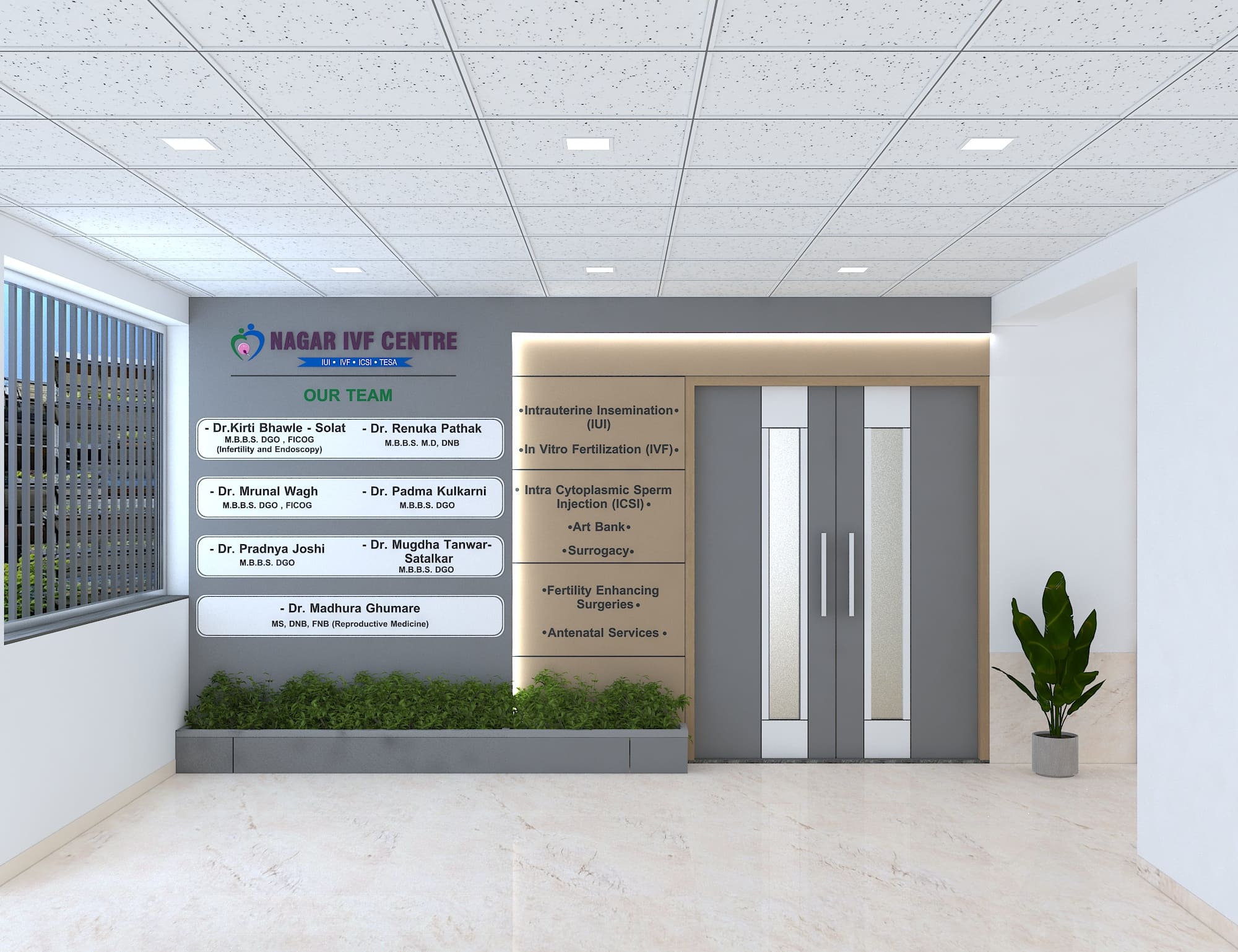 IVF Center Hospital Interior Project | Trance Interiors Image